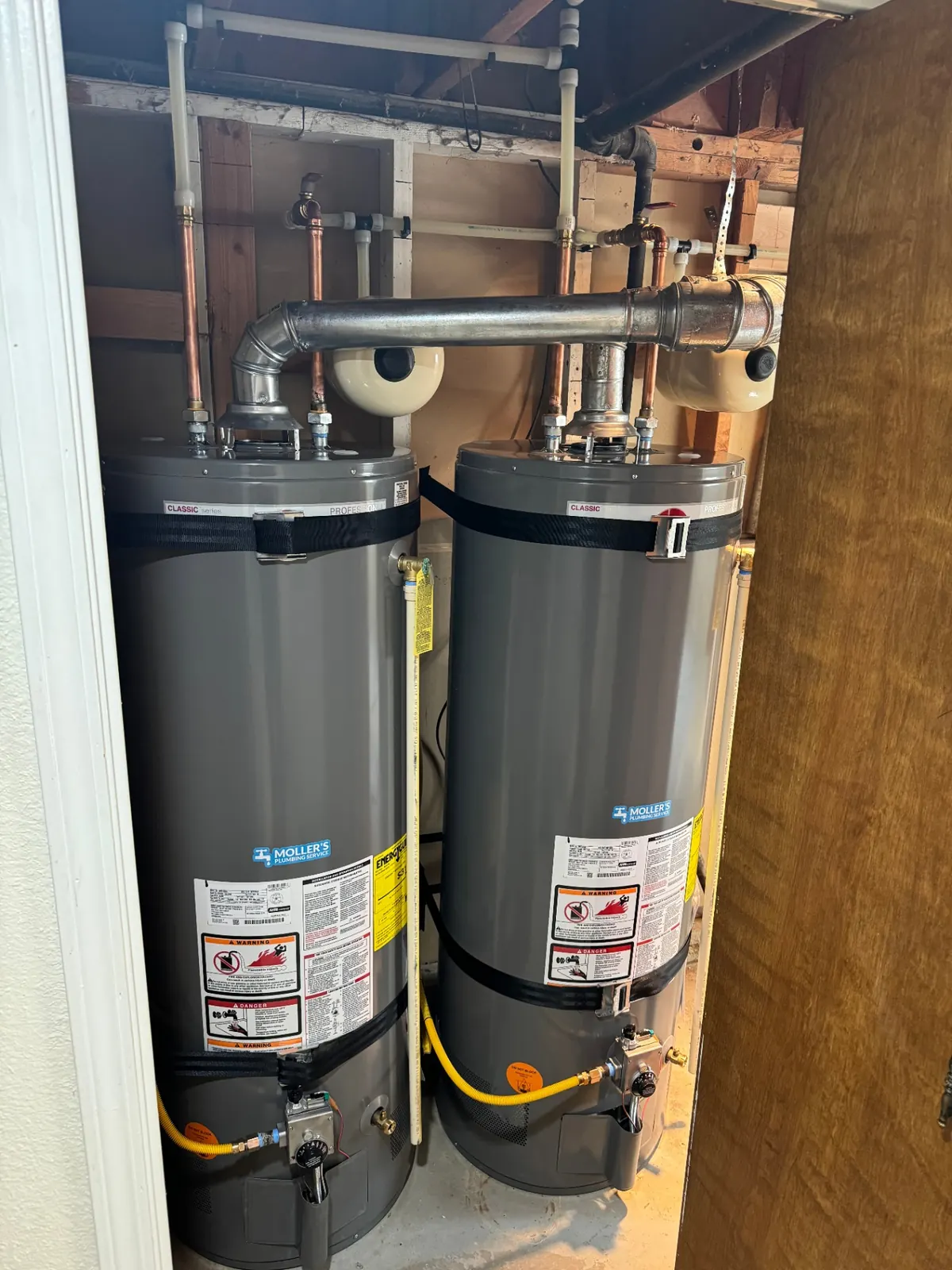 Dual Water Heater Installation